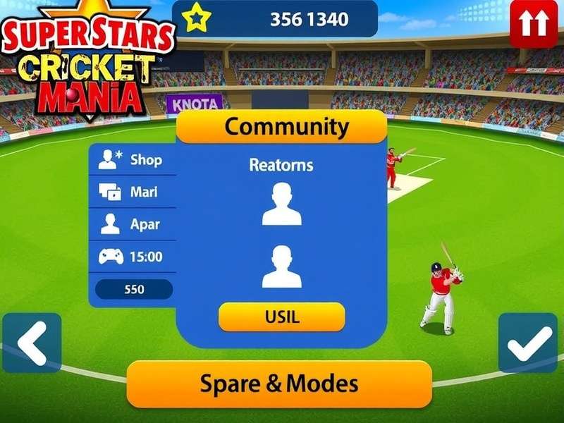 Super Stars Cricket Mania Gameplay Modes